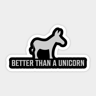 Donkey Unicorn Quote Sticker